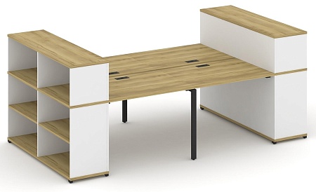 Рабочая станция с опорными стеллажами с надставкой низкой CN.DRS-253