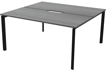 Бенч двойной на 2 рабочих места на металлокаркасе НТМП.П.Б2-140