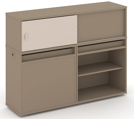 Набор №14. Тумба двойная + низкая надставка ES.NB.2N-14