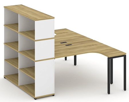 Рабочая станция с опорным стеллажом с надставкой высокой CN.DSA-207