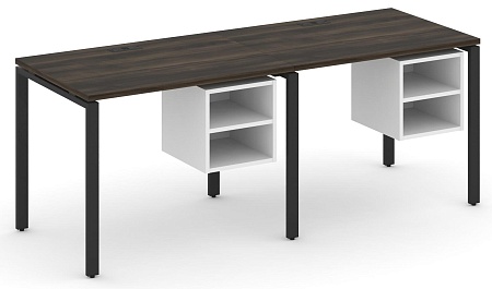 Рабочая станция односторонняя с подвесными тумбами на 2 места CN.ORS-105