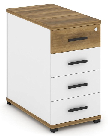 Тумба опорная/приставная 4 ящика. CN.TGO-002 B/W