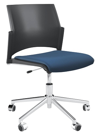 RESTART Кресло, каркас Хром, Пластик Черный ЦБ-00014002