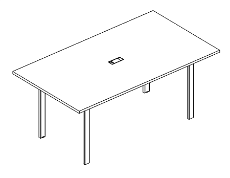 Стол для переговоров на металлокаркасе UNO А4 Б1 124 БП