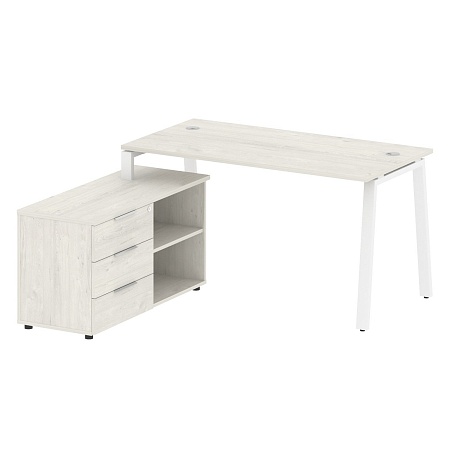 Рабочая станция на А-образном м/к с опорной тумбой левая БА.РС-СТС-2.3 Л