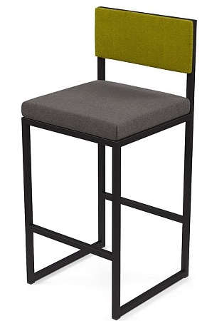 Барный стул Барнс-65 (сидушка grey lunar/спинка kiwi) AL 301S