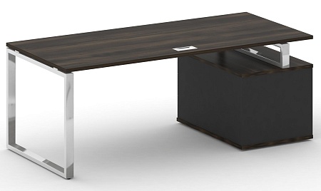 Стол руководителя с опорной тумбой, левый SK.SRT-180 (L)