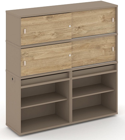 Набор №2. Тумба двойная + высокая надставка ES.NB.2V-2