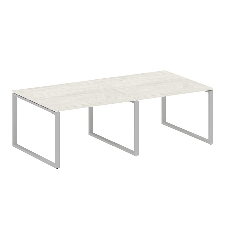 Переговорный стол (2 столешницы) на О-образном м/к БО.ПРГ-2.2