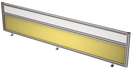 Барьер фронтальный в алюминевом профиле, вставка с...