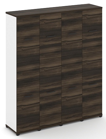 Шкаф четыре узкие секции, 5 ниш (4 фасада ЛДСП, 3 ниши + 4 фасада ЛДСП, 2 ниши) CN.STU-545 B/W