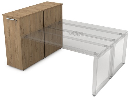 Тумба с выкатной секцией и общим топом 9ТП.012.4