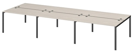 Бенч двойной на 6 рабочих мест АМБ-004.60-6