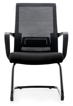 Конференц кресло Интер CF (спинка черная сетка / сидушка черная ткань) CH-180C-OA2000*OS800