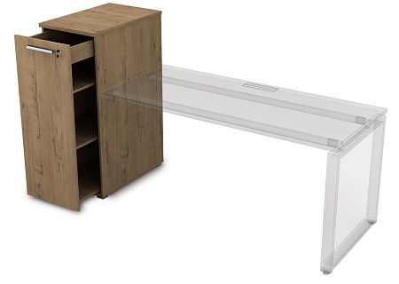 Тумба с выкатной секцией высокая  9Т.009