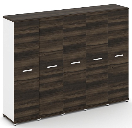 Шкаф пять узких секций, 4 ниши (5 фасадов ЛДСП, 4 ниши) CN.STU-456 B/W