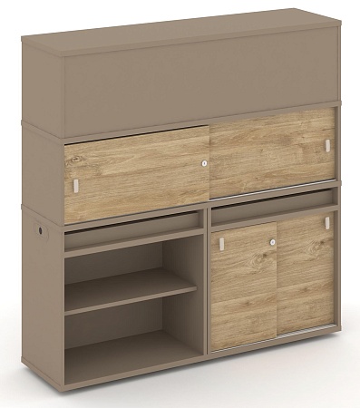 Набор №15. Тумба двойная + высокая надставка ES.NB.2V-15