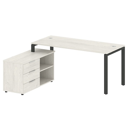 Рабочая станция с опорной тумбой левая БП.РС-СТС -2.4 Л