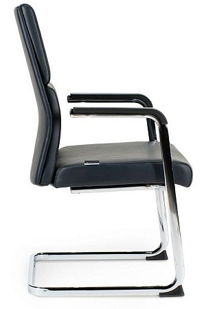Конференц кресло Лондон CF (черный+черные вставки) HR8637-2-408