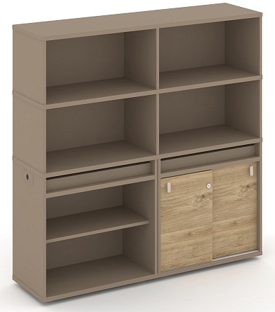 Набор №13. Тумба двойная + высокая надставка ES.NB.2V-13