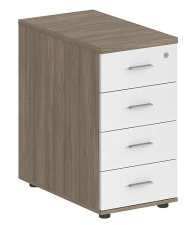 Тумба приставная с 4 ящ., с замком без топа SG.521