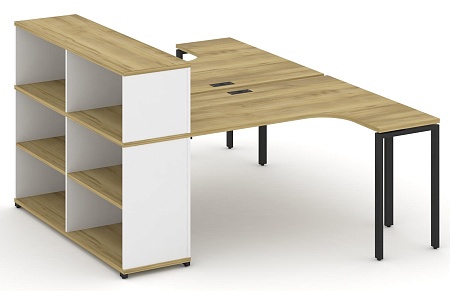 Рабочая станция с опорным стеллажом с надставкой низкой CN.DSA-205