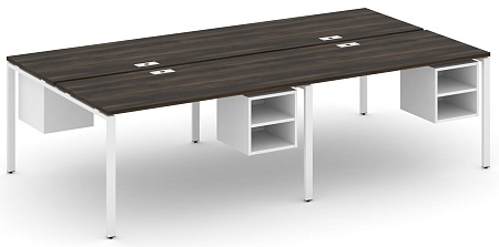 Рабочая станция двухсторонняя с подвесными тумбами на 4 места CN.DRS-127