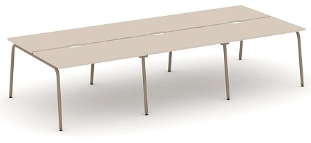 Рабочая станция на 6 мест с вырезом ES.D.RS-6.2-VK