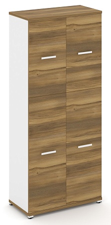 Шкаф одна широкая секция, 5 ниш (2 фасада ЛДСП, 3 ниши + 2 фасада ЛДСП, 2 ниши) CN.STS-515 B/W