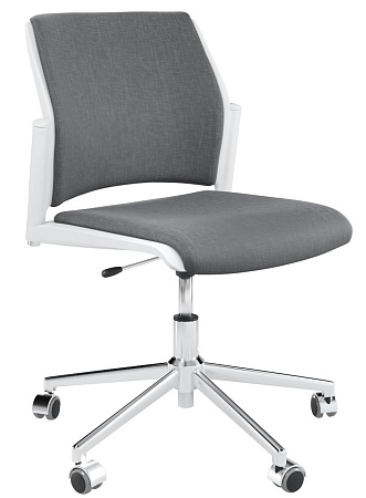 REWIND Кресло, каркас Хром, Пластик Белый ЦБ-00011401