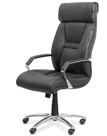 Кресло для руководителя (хром. подлокотники) Olimpxhrom2