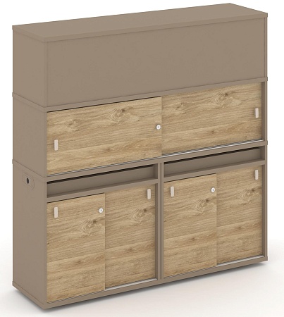 Набор №9. Тумба двойная + высокая надставка ES.NB.2V-9