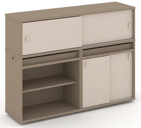 Набор №10. Тумба двойная + низкая надставка ES.NB.2N-10