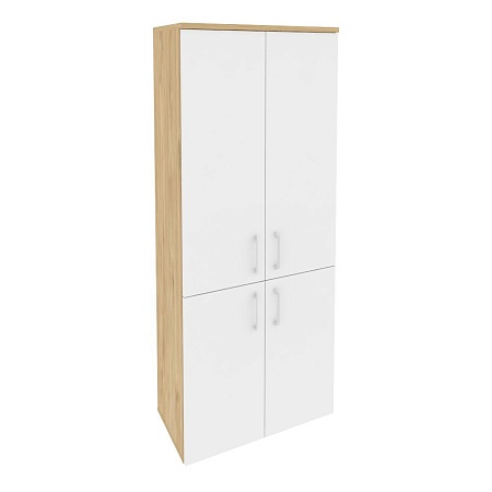 Шкаф высокий широкий (2 низких фасада ЛДСП + 2 средних фасада ЛДСП) O.ST-1.3