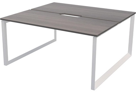 Бенч двойной на 2 рабочих места на металлокаркасе НТМП.О.Б2-140