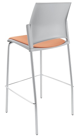 RESTART барный, каркас Хром, Пластик Серый ЦБ-00011301