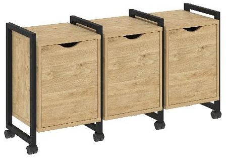 Тумба на колесных опорах наборная. Вариант №5 VR.L-TN-5.K