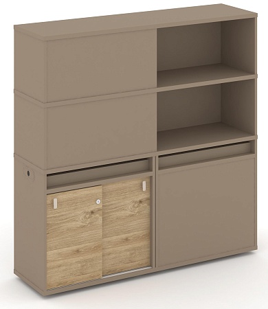 Набор №20. Тумба двойная + высокая надставка ES.NB.2V-20