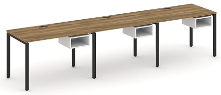 Рабочая станция односторонняя с подвесными тумбами на 3 места CN.ORS-122