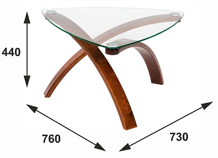 Журнальный столик Гурон 3 (Вишня)