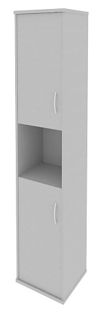 Шкаф высокий узкий левый (2 низкие двери ЛДСП) А.СУ-1.5 (L)