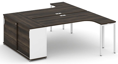 Рабочая станция с опорным стеллажом CN.DSA-218 B/W