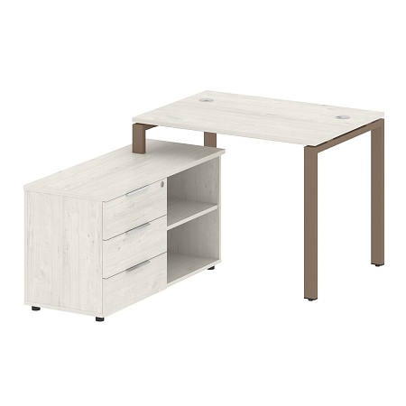 Рабочая станция с опорной тумбой левая БП.РС-СТС -2.1 Л