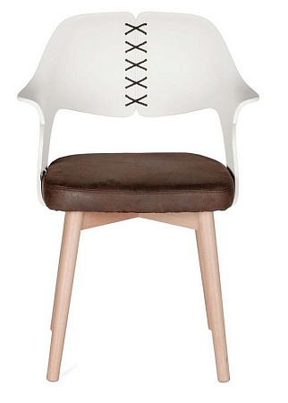 Стул Cool CX0809M brown+white