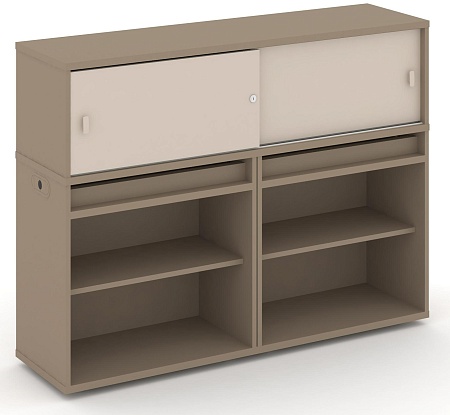 Набор №2. Тумба двойная + низкая надставка ES.NB.2N-2