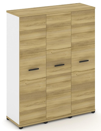 Шкаф три узкие секции, 4 ниши (3 фасада ЛДСП, 4 ниши) CN.STU-436 B/W