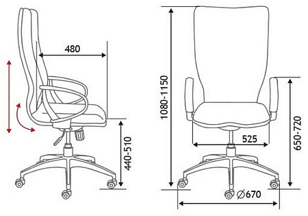 Кресло офисное IQ (White plastic blue) CX0898H-0-56