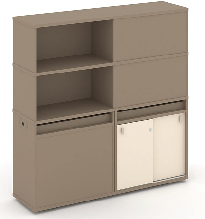 Набор №21. Тумба двойная + высокая надставка ES.NB.2V-21