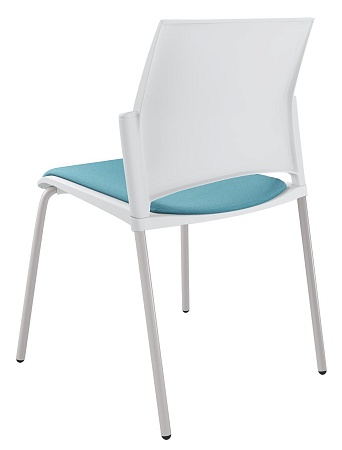 RESTART Стул, каркас Серый, Пластик Белый ЦБ-00011276