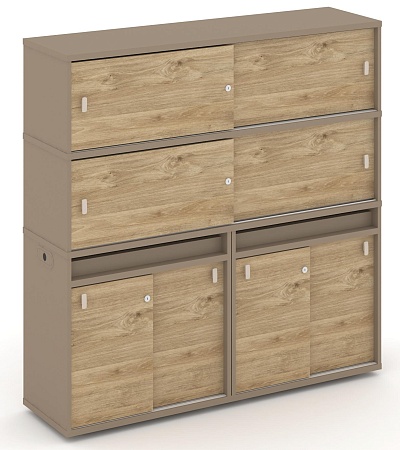 Набор №8. Тумба двойная + высокая надставка ES.NB.2V-8